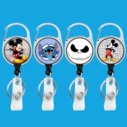 Cute Cartoons Friends Style Retractable Badge Reel Key Holder Nurse Doctor Office Hospital Supplies Card Holder Accessories