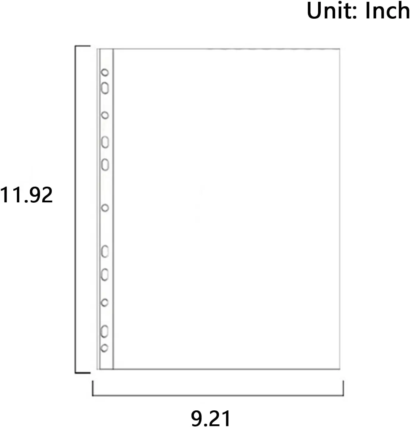 200 Pcs A4 Clear Document Folder, Waterproof Case Transparent Document Bag Paper Holder File Folder, Clear Plastic Folder
