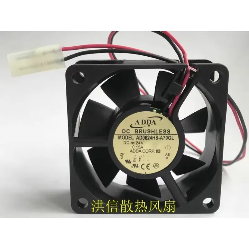 

New CPU Cooler Fan for ADDA AD0624HS-A70GL 24V 0.15A Cooling Fan 6025 60*60*25MM