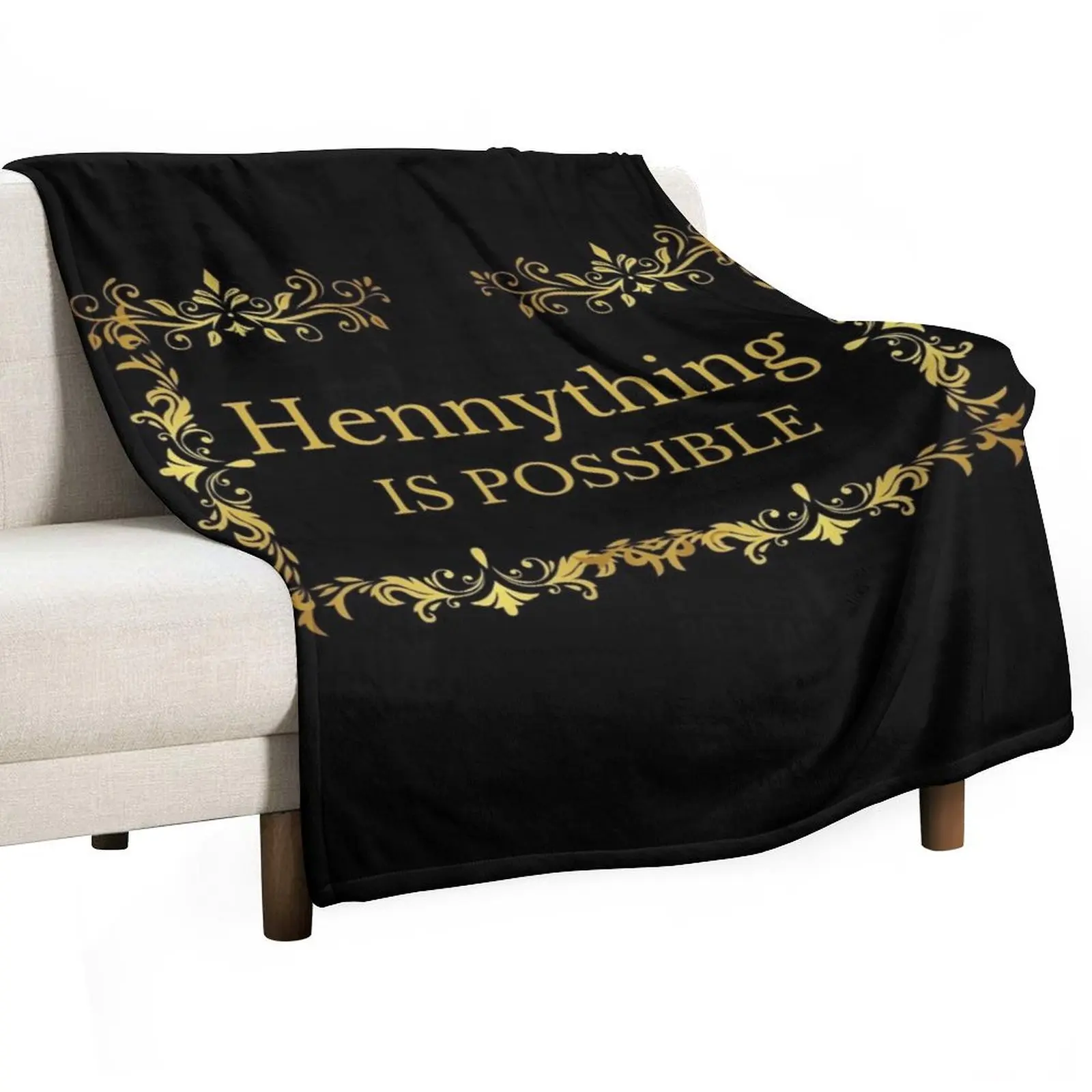HennyThing is Possible Gold edition Throw Blanket Cute Plaid Picnic manga Cute Blankets