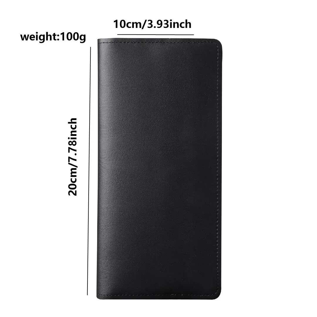 1220 Leather Men's Wallet Card Bag Long Large Capacity Multi-card Position Simple Portable Multi-function