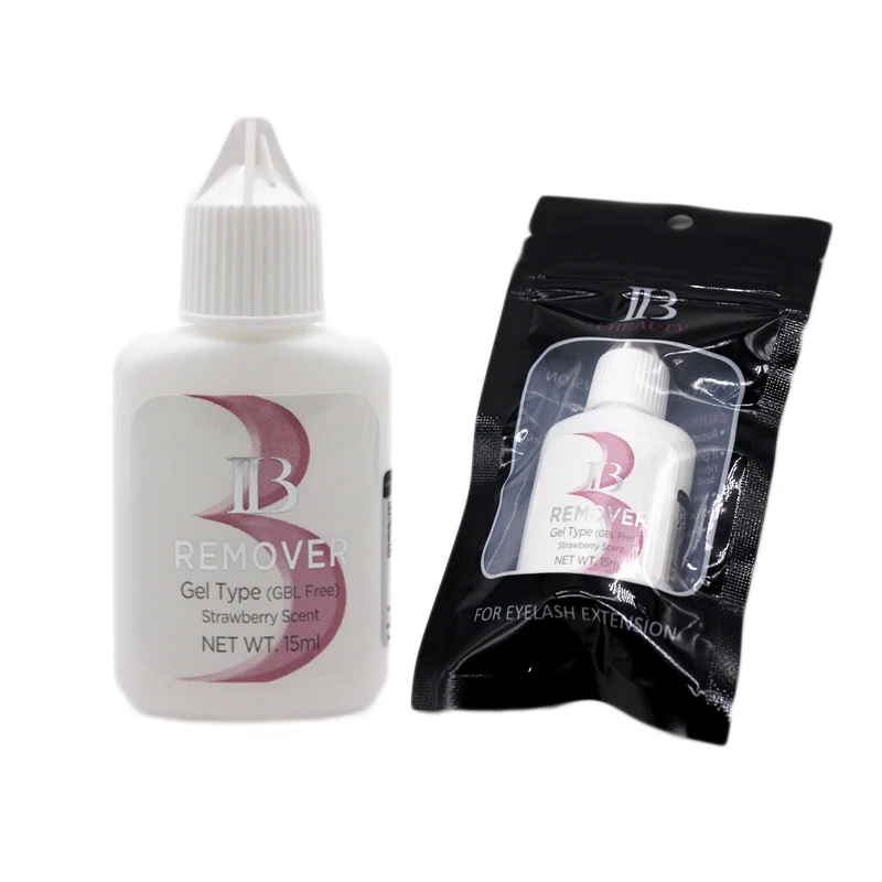 1 bottle IB Remover GBL Free Gel Type Strawberry Scent Professional Fake Lashes Fast Removing Glue Remover for Makeup Tools
