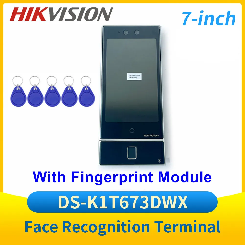 Hikvision DS-K1T673DWX 7 Inch Access Control Termial Door Station Door Intercom Wifi Doorphone Fingerprint Face Recognition