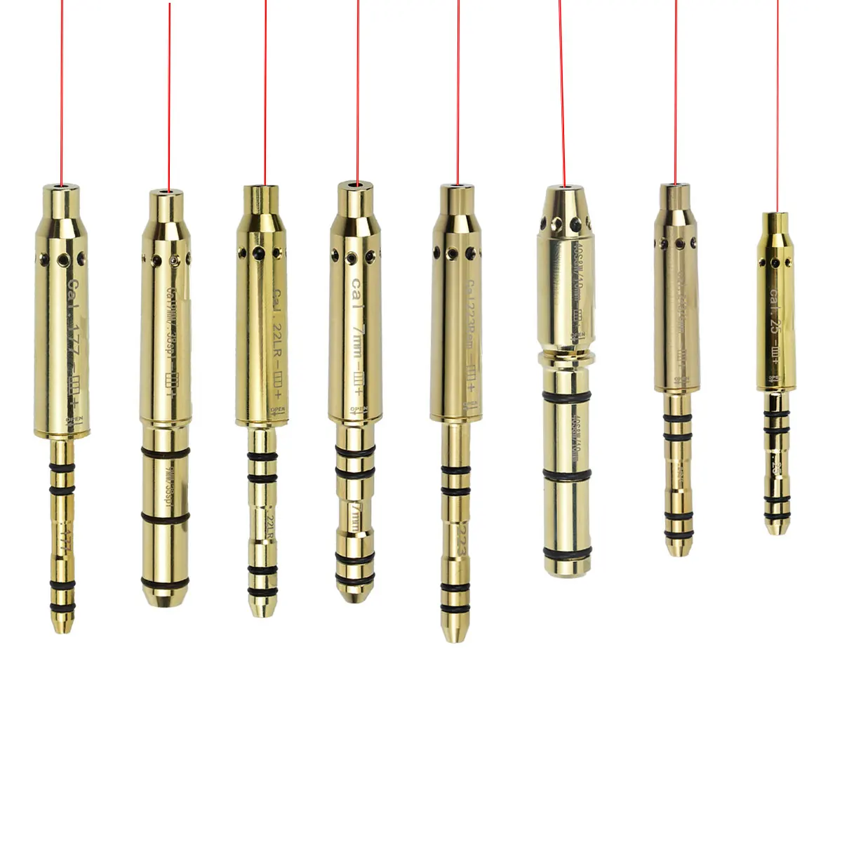 .177 .22LR Red Lase Boresighter 7.62 9mm .38spl .223 .177 22LR Cal Training Bullets Tactical Rifle Scope Hunting Bore Sight