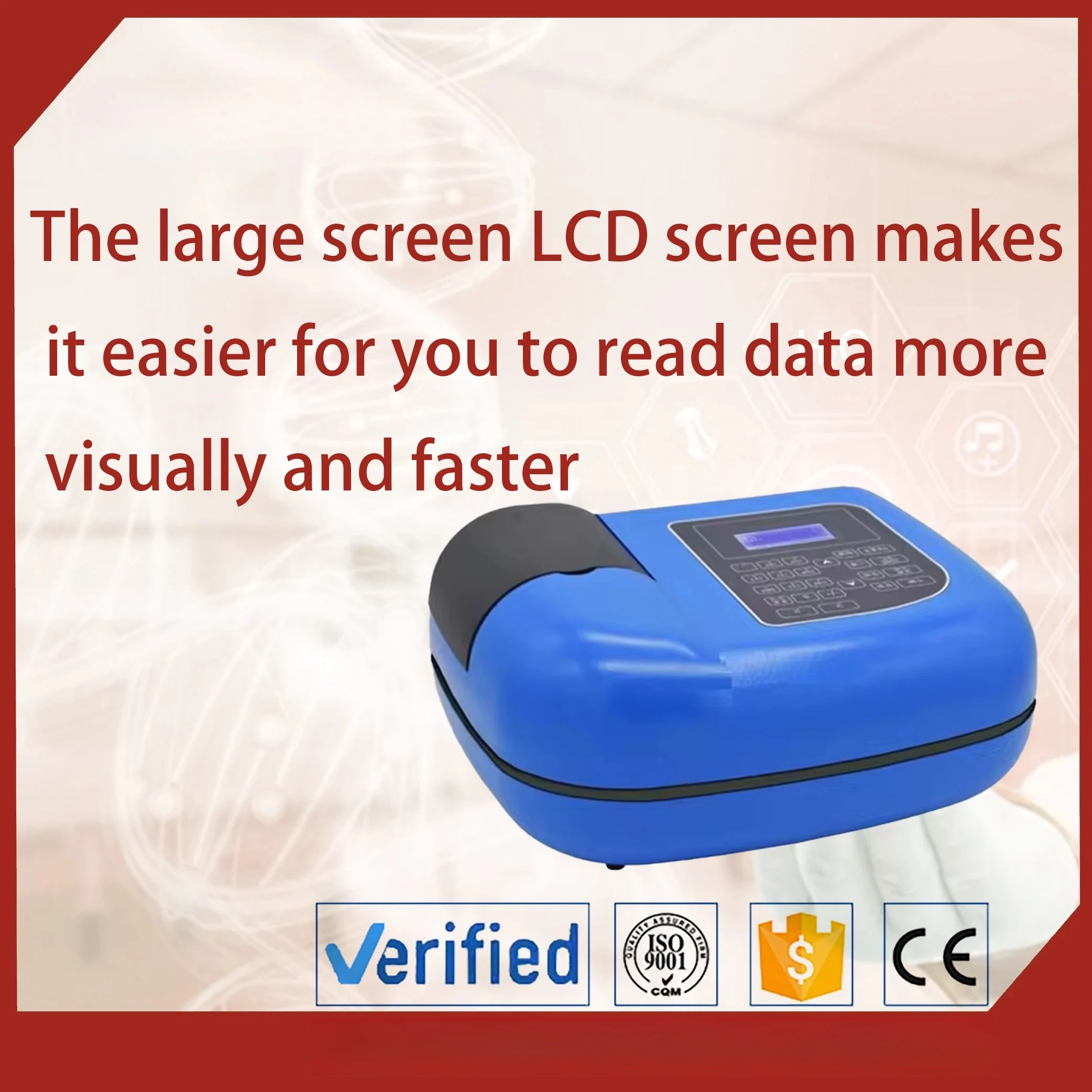 1600 مقياس الطيف الضوئي المرئي الذكي والمحمول تلقائيًا مع تقنية معالجة الحواسيب الصغيرة المتقدمة #6