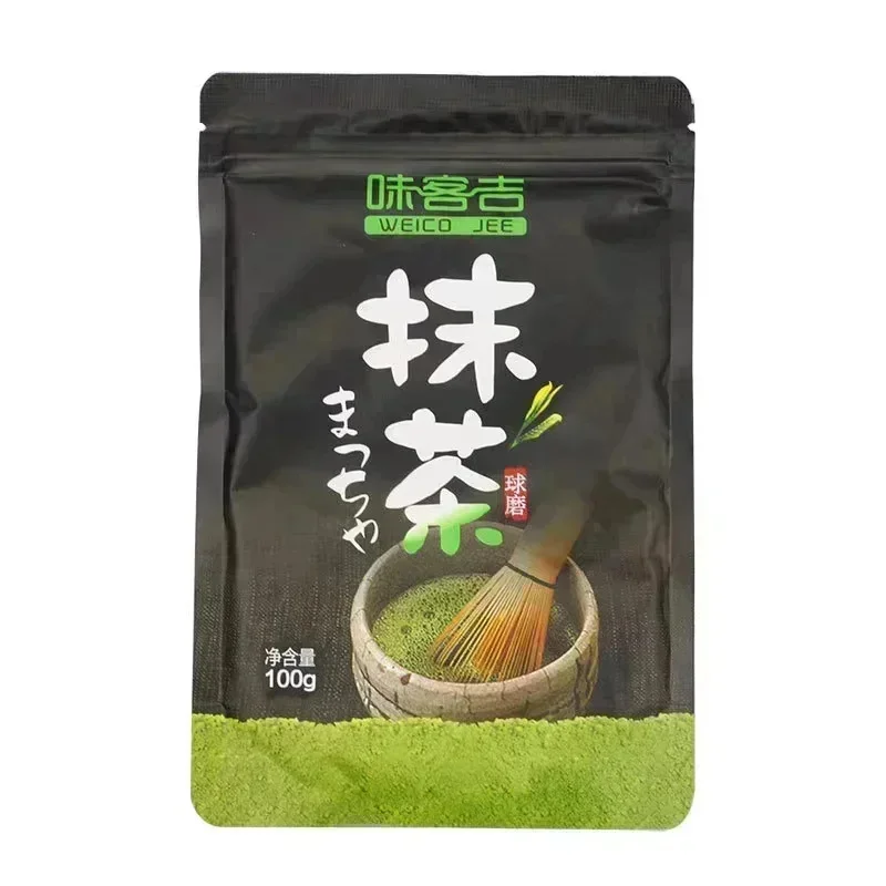 Wholesale 100% Natural Matcha Powder 100g/bag Milk Drink Green Tea Dessert Cake Edible Baking Ingredients Ice Cream Tools