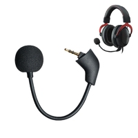 Suitable for HyperX Cloud 2/Cloud 1/ Cloud Silver/Cloud Core Microphone with Windscreen Foam Cover Headset Micro-Phone Accessory