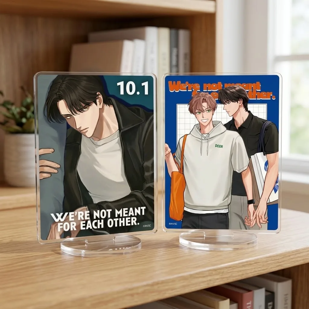 We're Not Cut Out to be Lovers Manhwa Acrylic Stand, Casual Hand Desktop Collectible Ornament Anime Fans keychain