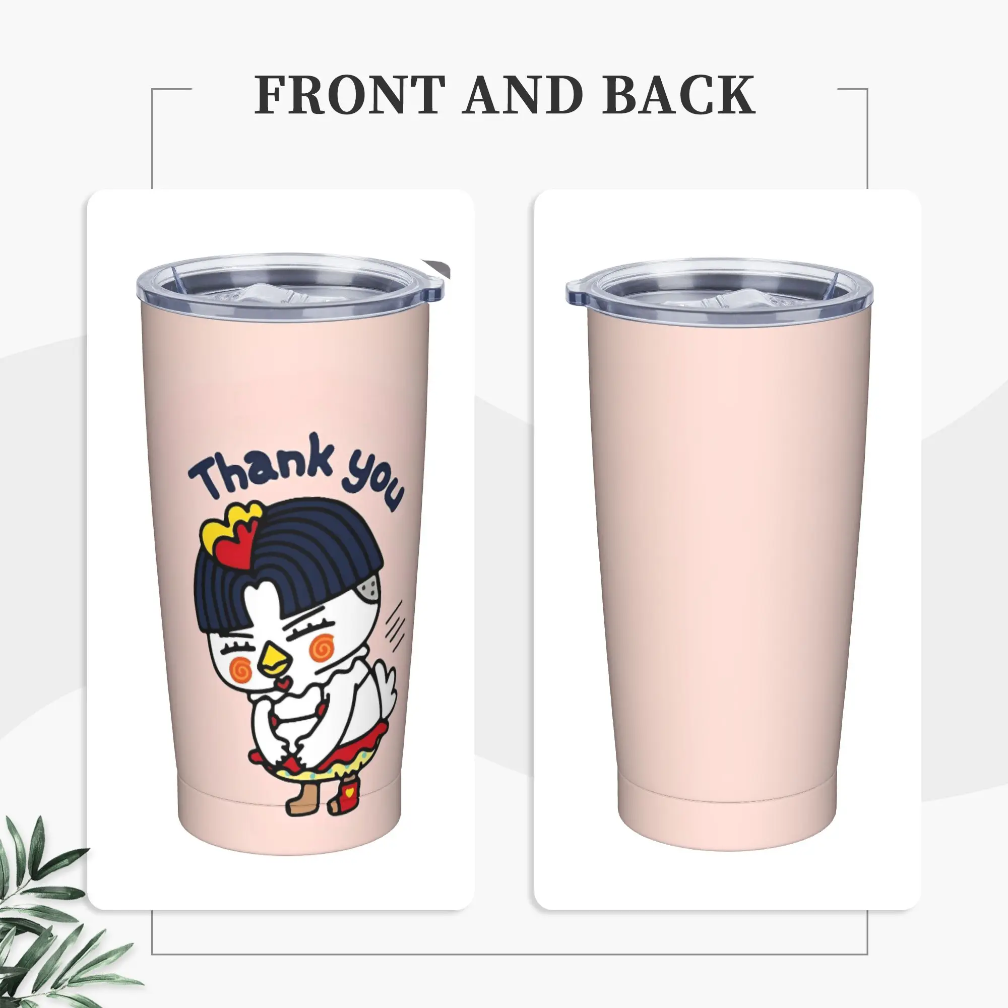 

Kwaii Anime B-Buldak RameSn Stainless Steel Tumbler Camping Mugs Cup 20oz Thermal Cups Leakproof Drinks Milk Tea Water Bottle