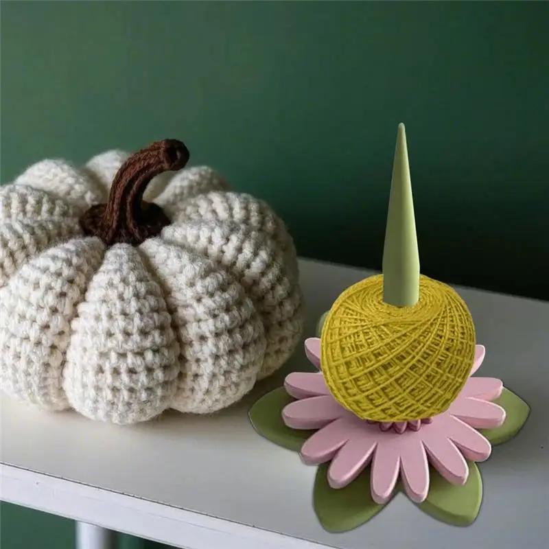 NEW HOT In Stock-Yarn Ball Holder Plastic Revolving Single For Knitting& Crochet Yarn Storage Supply A