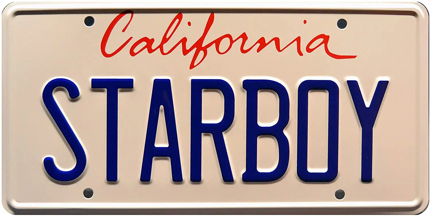 Знаменитости машины выходные ft Daft панк | Металлический знак Starboy