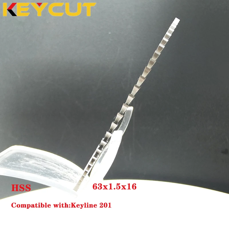 Keyline Cutter CU15A CU15AC 63x1.5x16 for Bit Keys and Bump Keys Fits Keyline 201 Key Machines