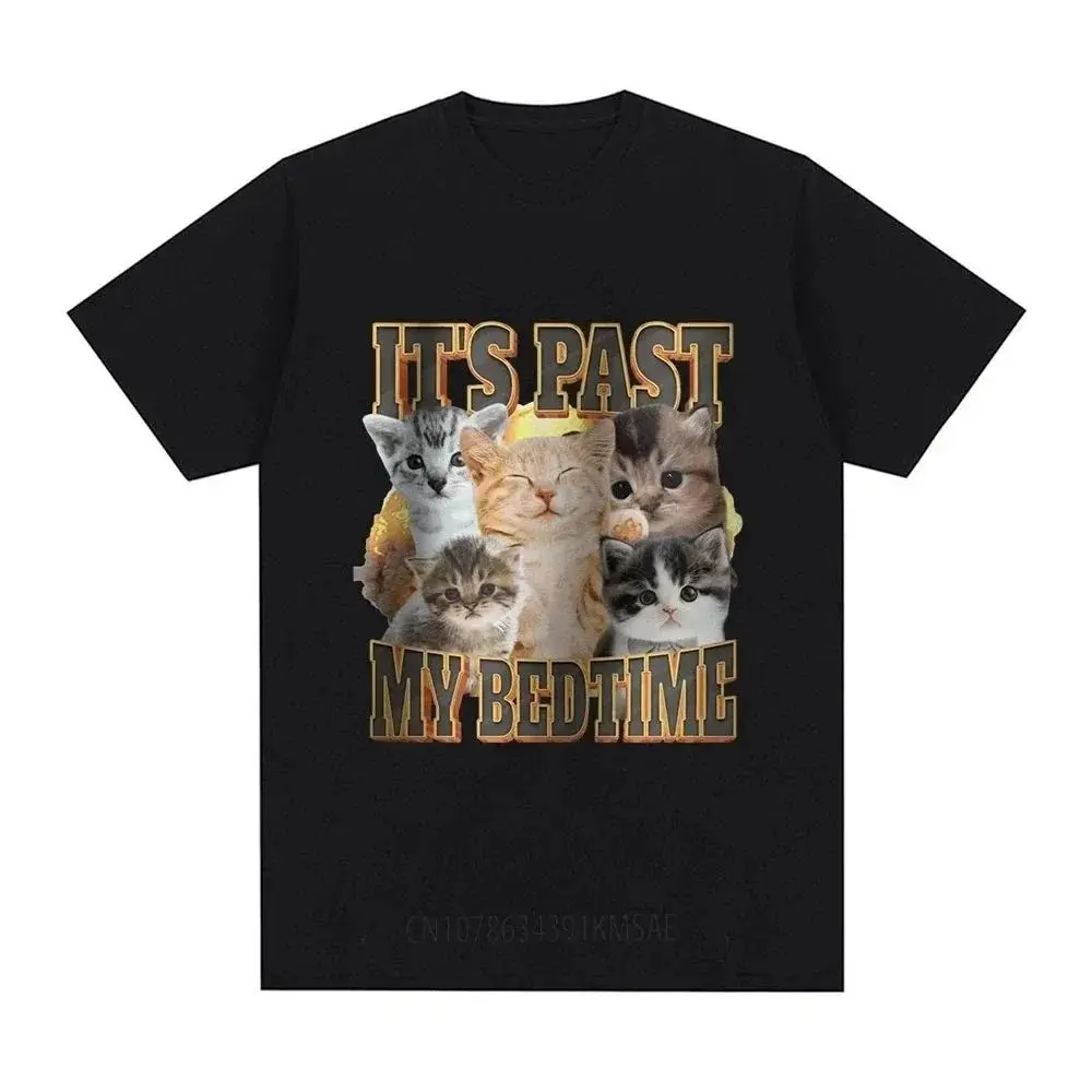 Summer Y2k Fashion Tops Funny Meme Top Sorry I'm Just A Girl Funny Cat Fans Pattern T-Shirt Casual Loose Print Streetwear Unisex