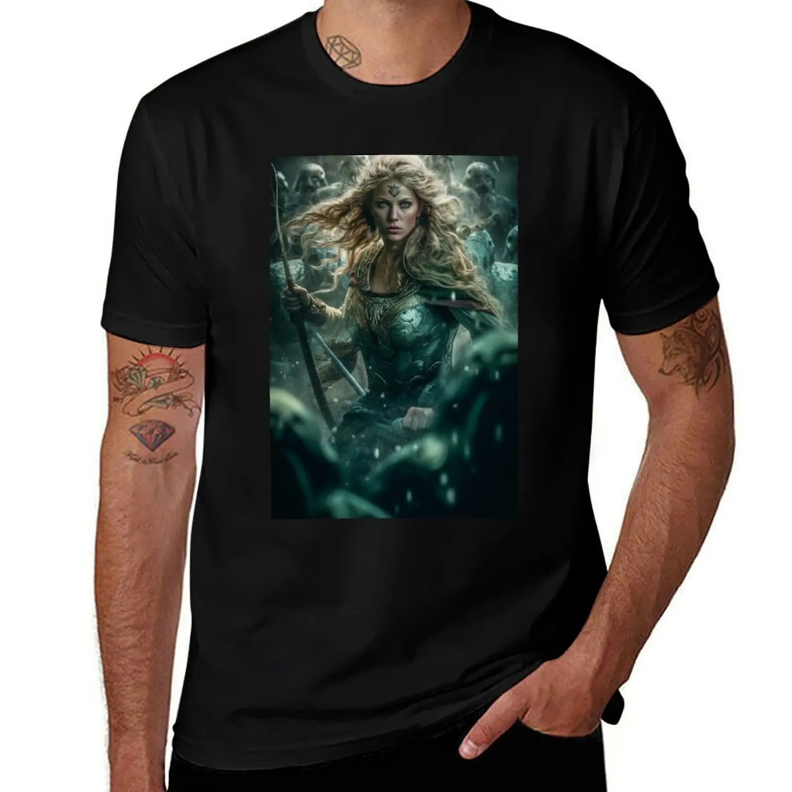 

Female Viking T-Shirt g man t shirts for men t shirt personalised cotton t shirts high quality T-Shirt