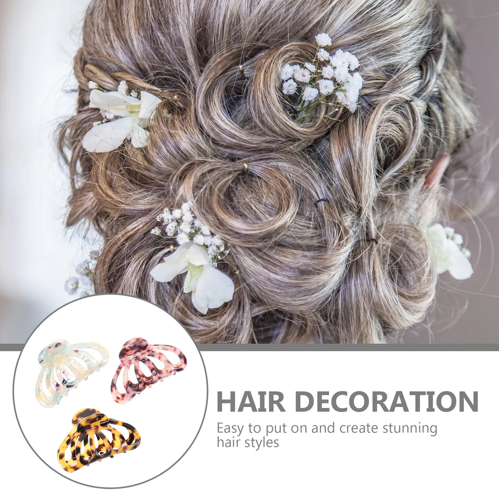 

Набор из 3 заколок-крабов для густых волос, большие, в ретро-стиле, нескользящие, с надежной фиксацией, легкие, для повседневной укладки