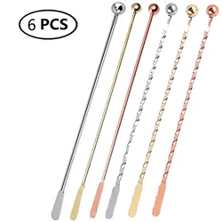 Stainless Steel Cocktail Drink Mixer Bar Stirring Mixing Sticks Puddler Muddler Ladle Stirrer Swizzle Sticks  Bar Accessories