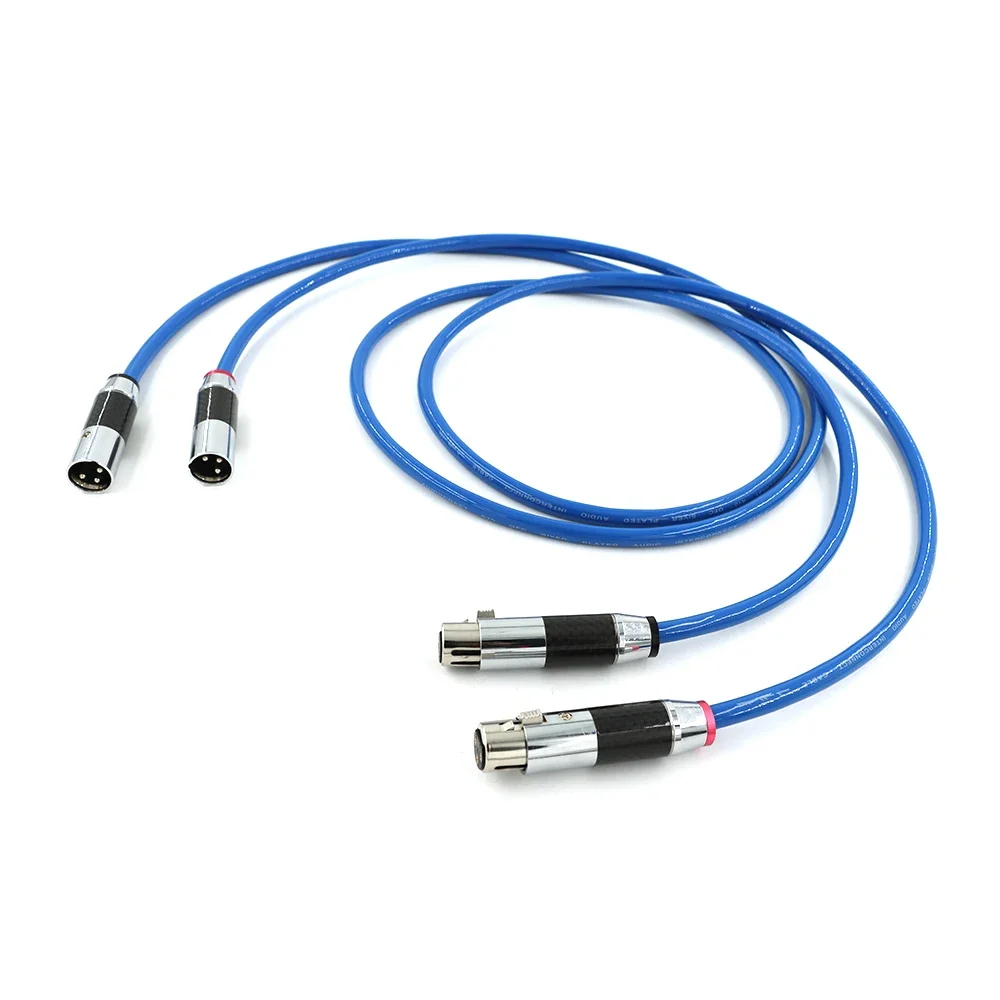 high Purity Copper Silver Plating Bluer Audio XLR Interconnect Cable Balance Plug Hifi Preffair Line