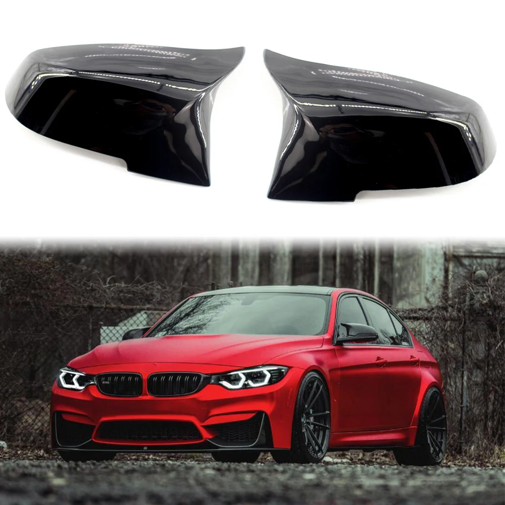 Rearview Mirror Shells Side Wing Mirror Cover Cap Carbon Fiber Style Pair Replacement For BMW F32 F30 F31 F33 F36