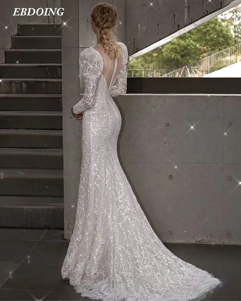 Nieuwste Trouwjurk Voor Bruid Mermaid Lace Sweetheart Hals Met Lange Open Terug Custom Made Plus Maten Vestidos De novias