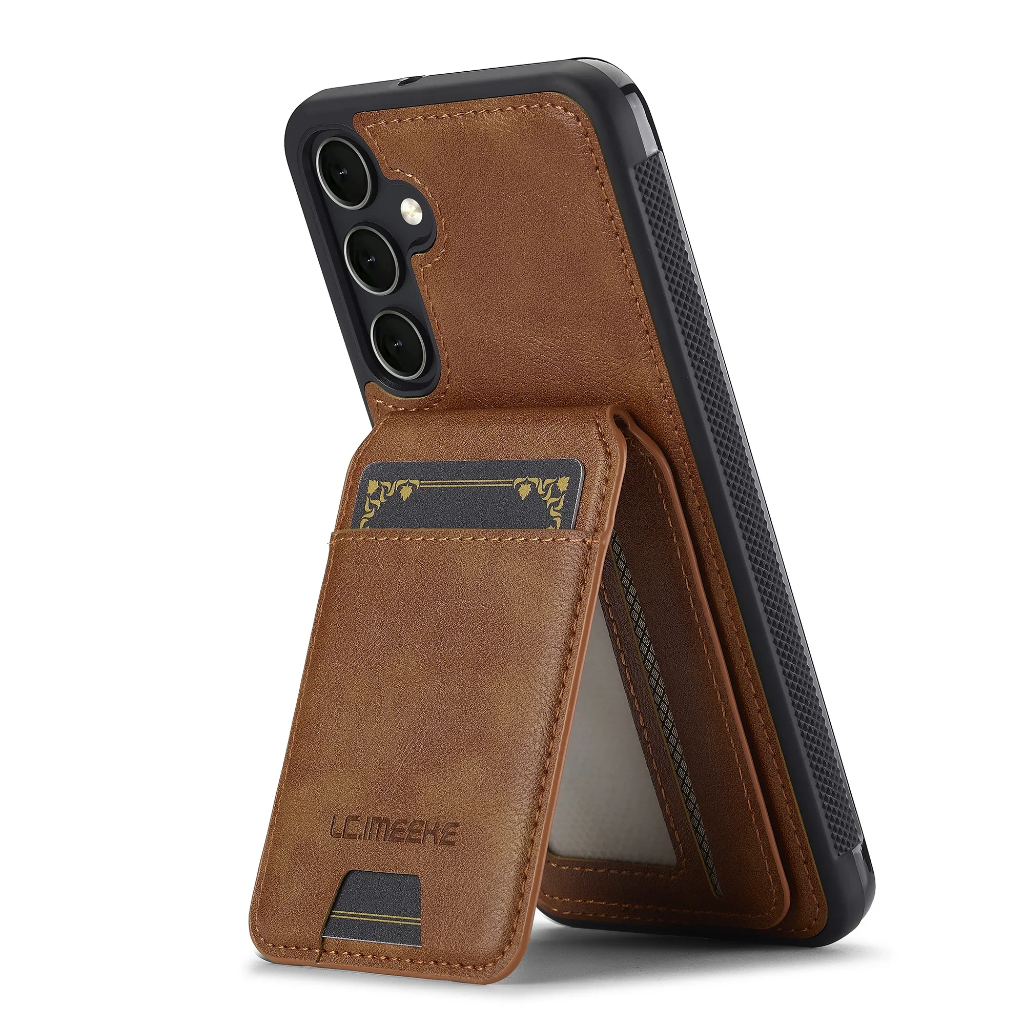 2 in 1 Detachable Cards Solt Wallet Leather Case For Samsung Galaxy S25 Ultra S24 Plus S22 S21 A55 A35 A16 A15 A14 Vertical Bag