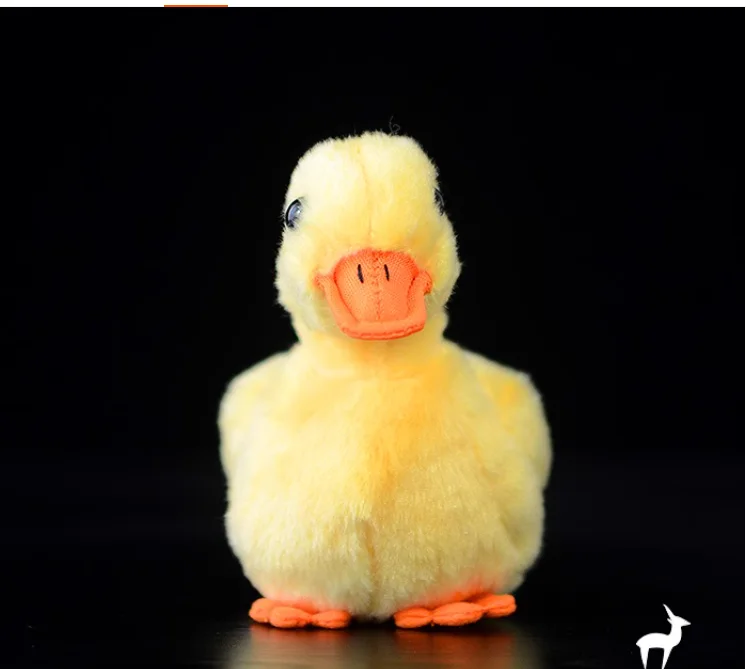 Simulation  12cm  Hight quality  duck doll yellow duck plush toy For Children Baby  gift