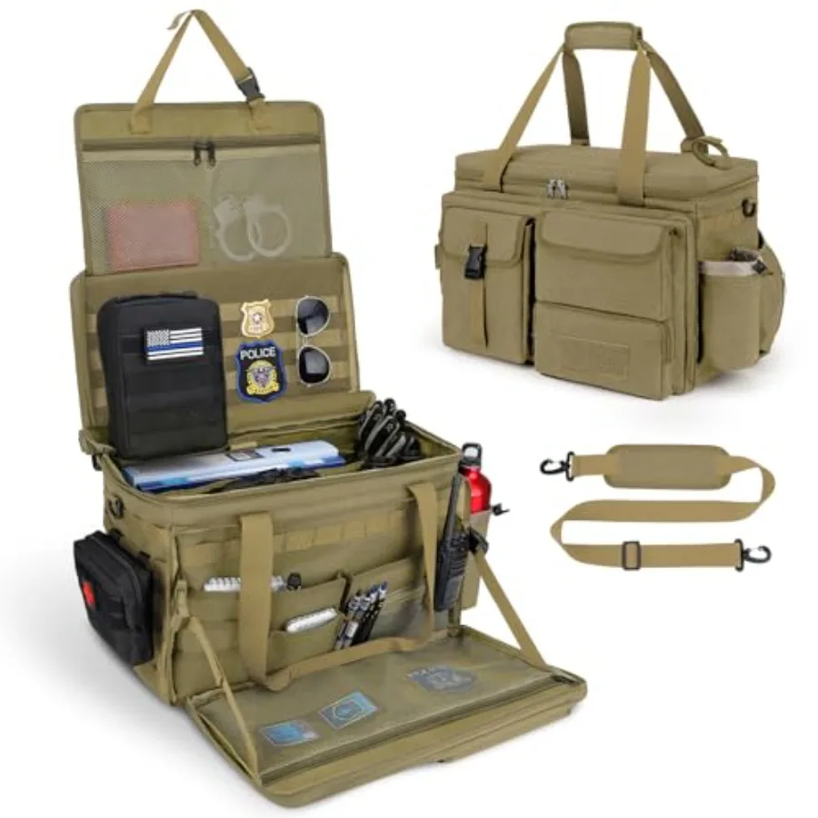 

Patrol Bag Law Enforcement Police Gear Bag Car Front Seat Organizer Tactical Officer Duty Bags Police Car Accessories for Passe