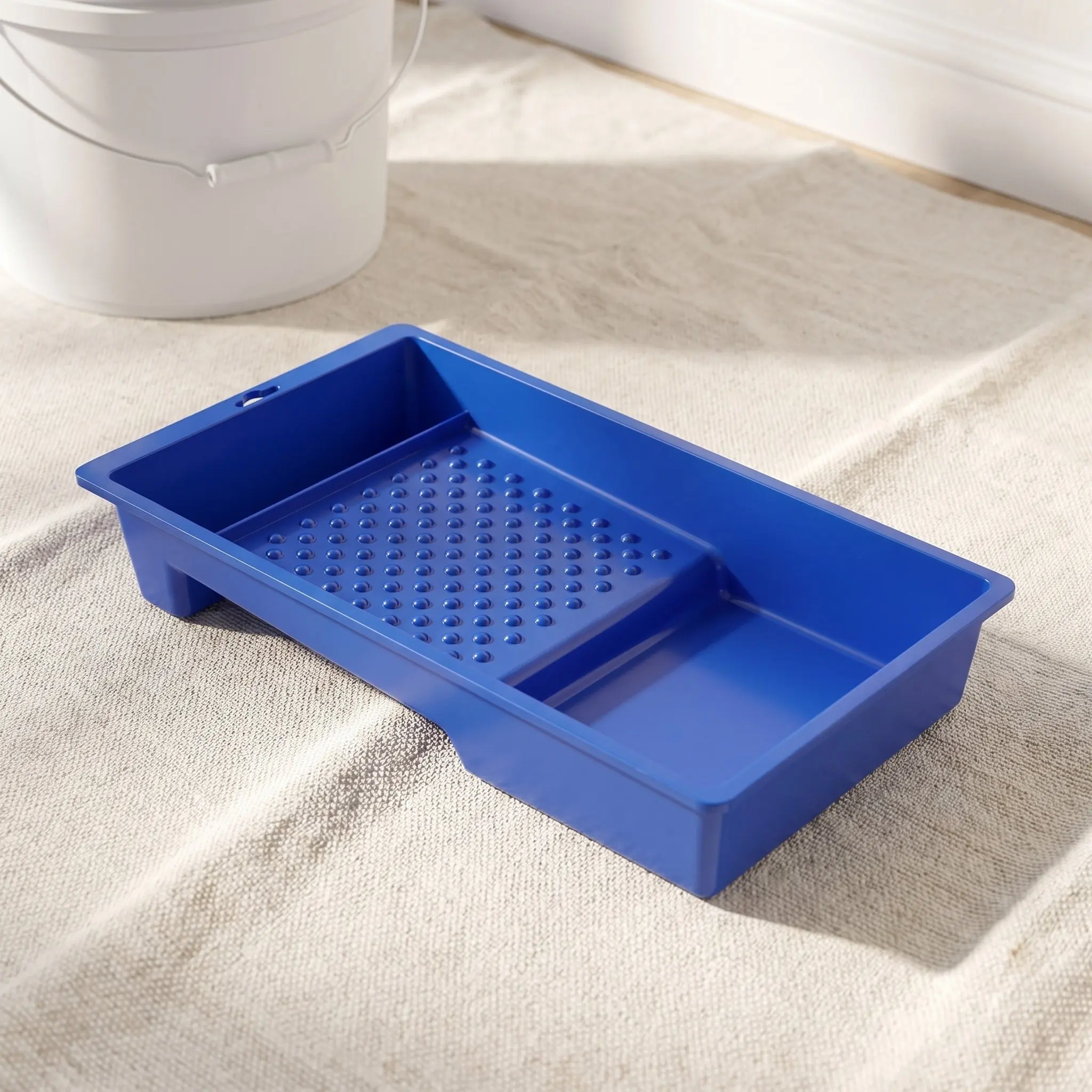 6Pcs Paint Tray 4Inch Small Plastic Paint Roller Tray Grid Container Mini Painting Accessory Alternative Tray Liner