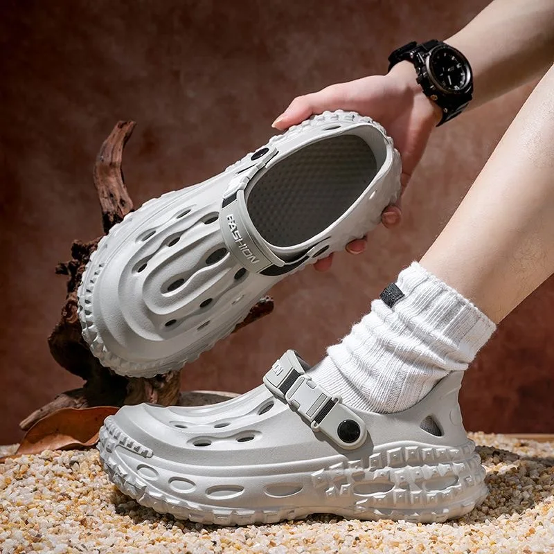 

Summer Leisure Sandals For Men Outdoor Sneakers Soft EVA Non-slip Thick Bottom Male Fashion Clogs Comfortable Casual Shoes