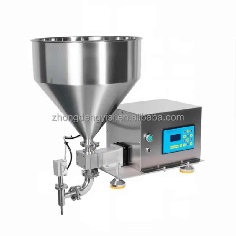 Semi-Automatic Single Nozzle PLC Controlled Machine for Oil Beverages Thick Liquids/Pastes 100-60000ml Capacity Plastic/Glass