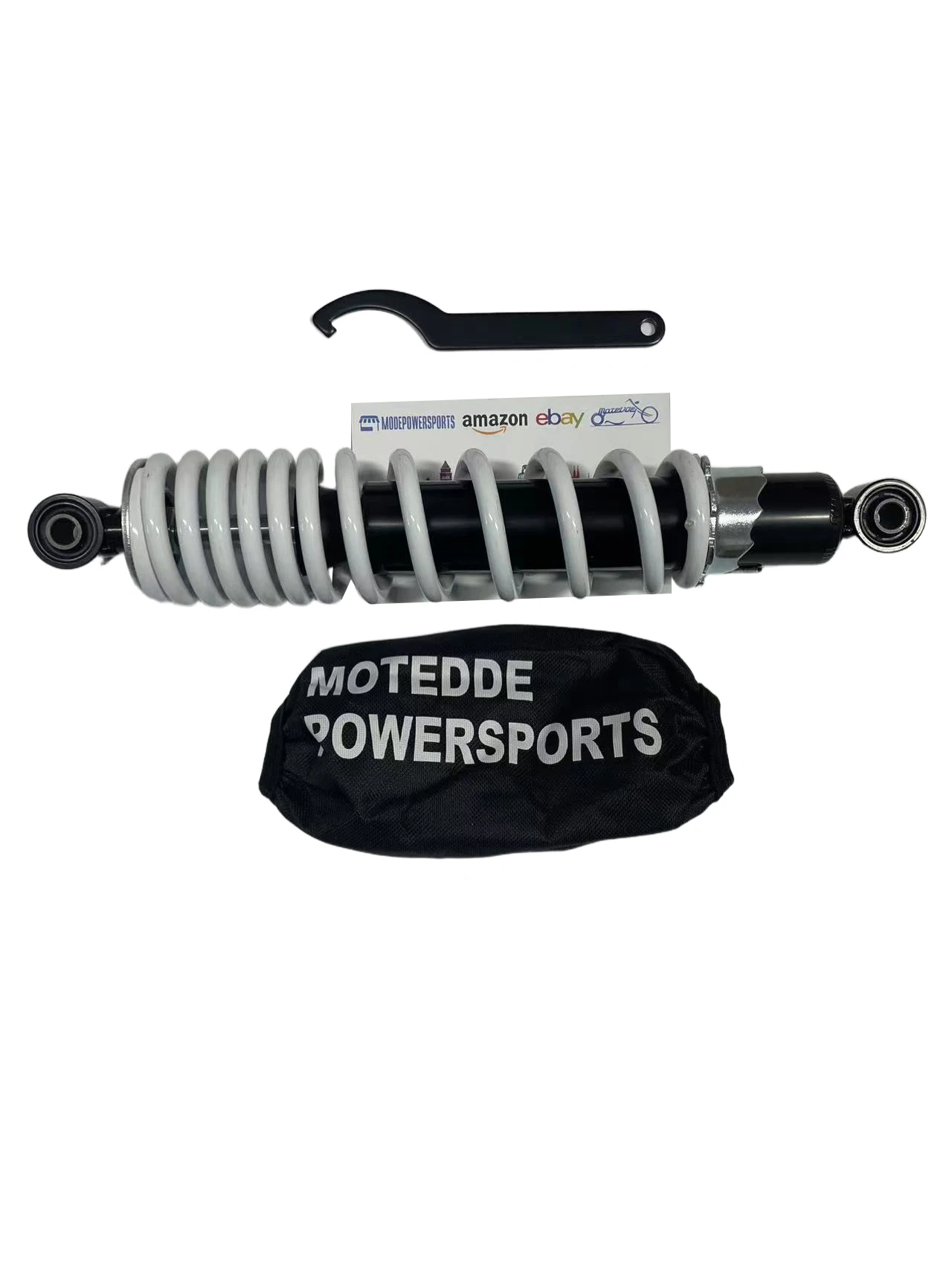 1Pc Motedde Rear Heavy Duty Shock Absorber White Spring Fit Polaris Sportsman Outlaw 90 110 2007-2025