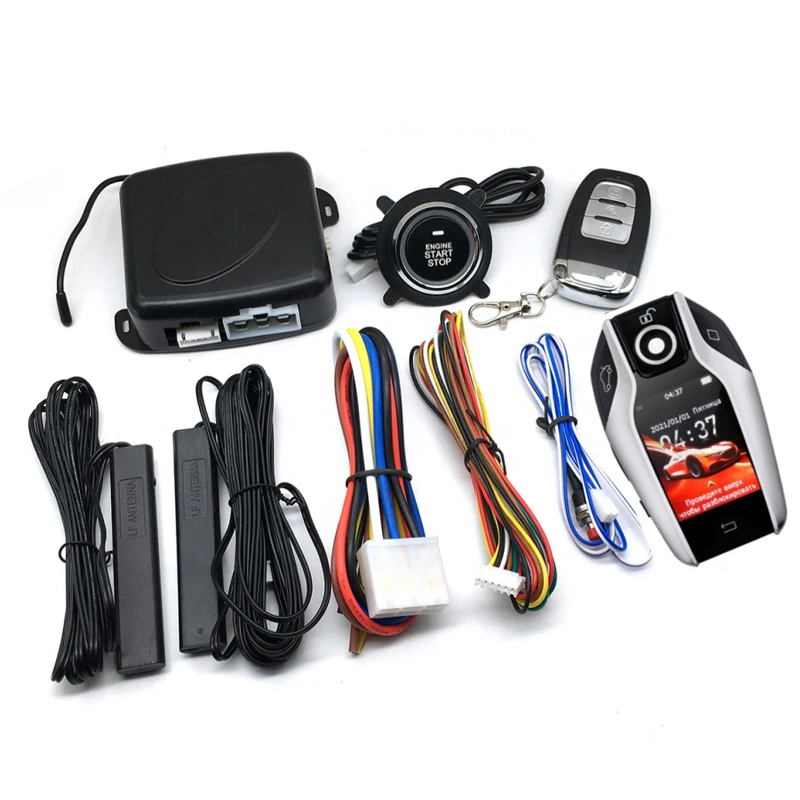

Remote Start PKE Keyless Entry Start Stop Car Alarms with Smart LCD Key