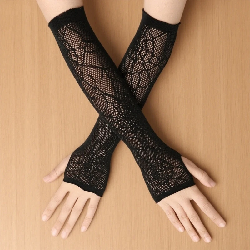 Practicle Polyester Spiders Web guanti facili lavaggio morbido comodo per Halloween