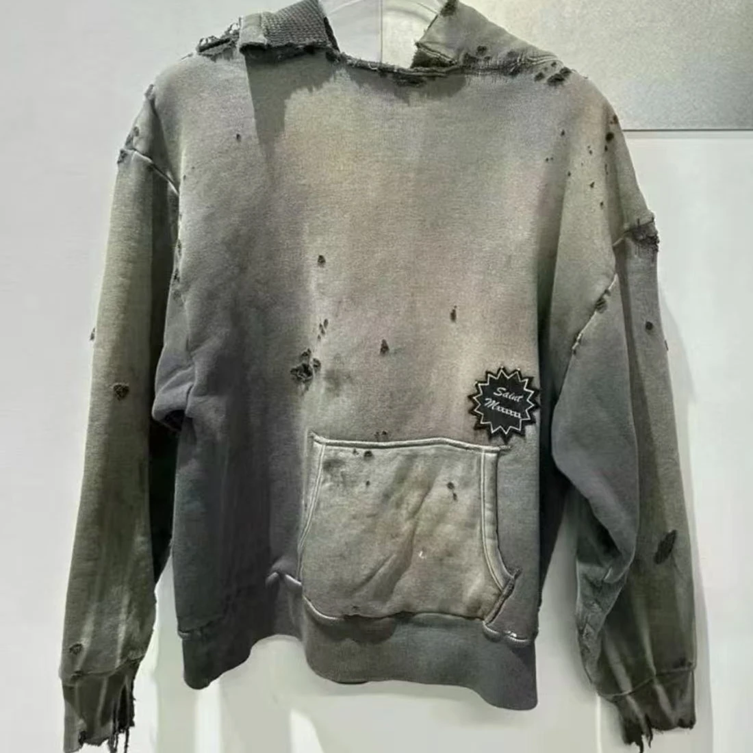 هول التالفة سانت كسر حفرة المتعثرة المطبوعة مقنعين البلوز الرجال النساء عالية الجودة السترة