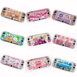 Cute PC Hard Case Protective Cover Shell for Nintendo Switch Oled Console NS Joy-Con Controller Crystal Protector Housing Skin