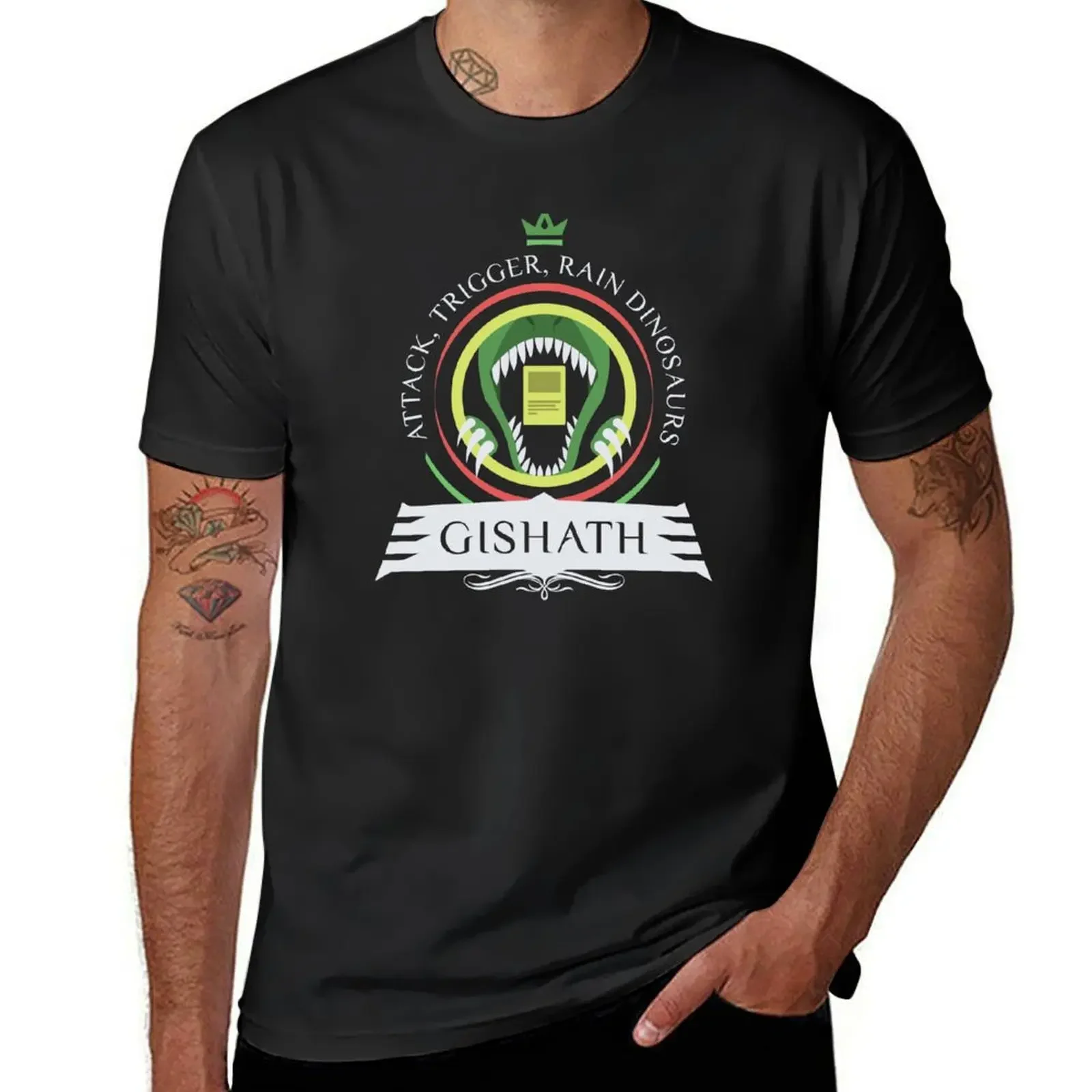 

Commander Gishath T-Shirt tees boys animal print Luxury man anime shirts men