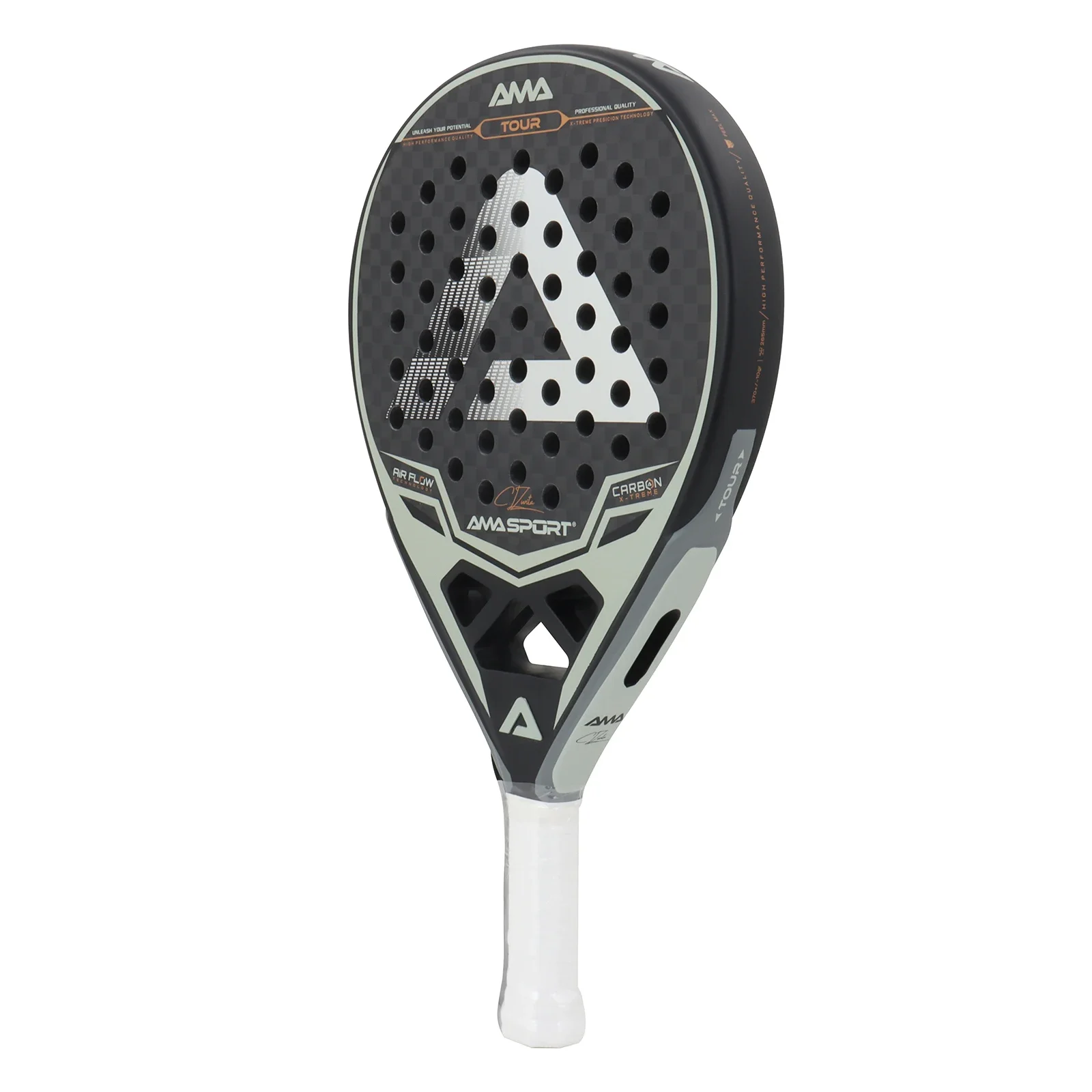 2024 AMASPORT Professional Manufacturers Premium Quality OEM Custom12k  Carbon Fiber Padel Racket