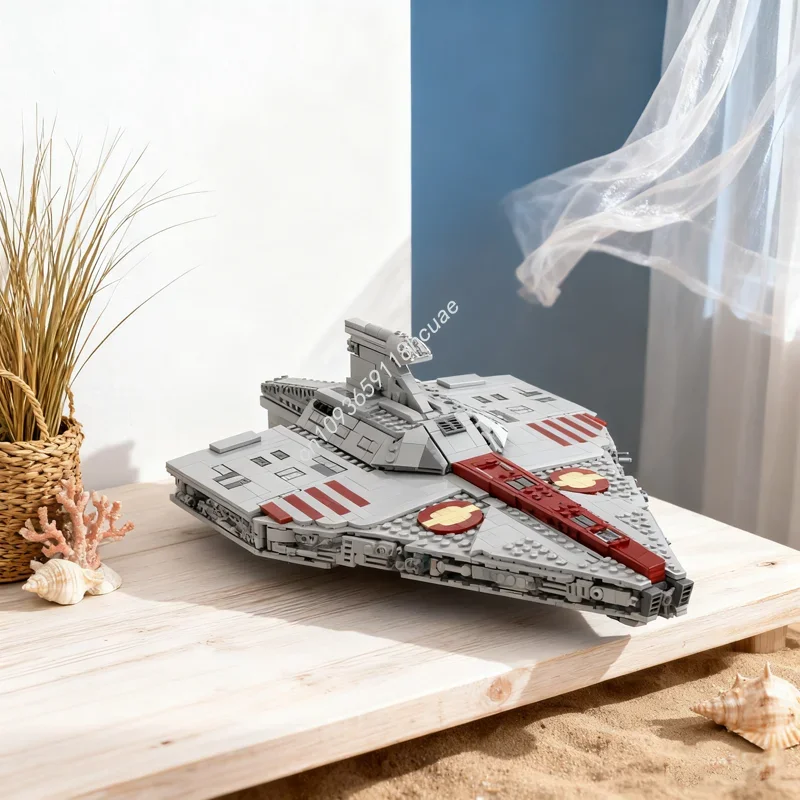 1813 stücke MOC Acclamator Cruiser Star Battle UCSed Modell Gebäude Spielzeug Blöcke Bau DIY Kreative Ziegel Weihnachten Geschenk Kinder