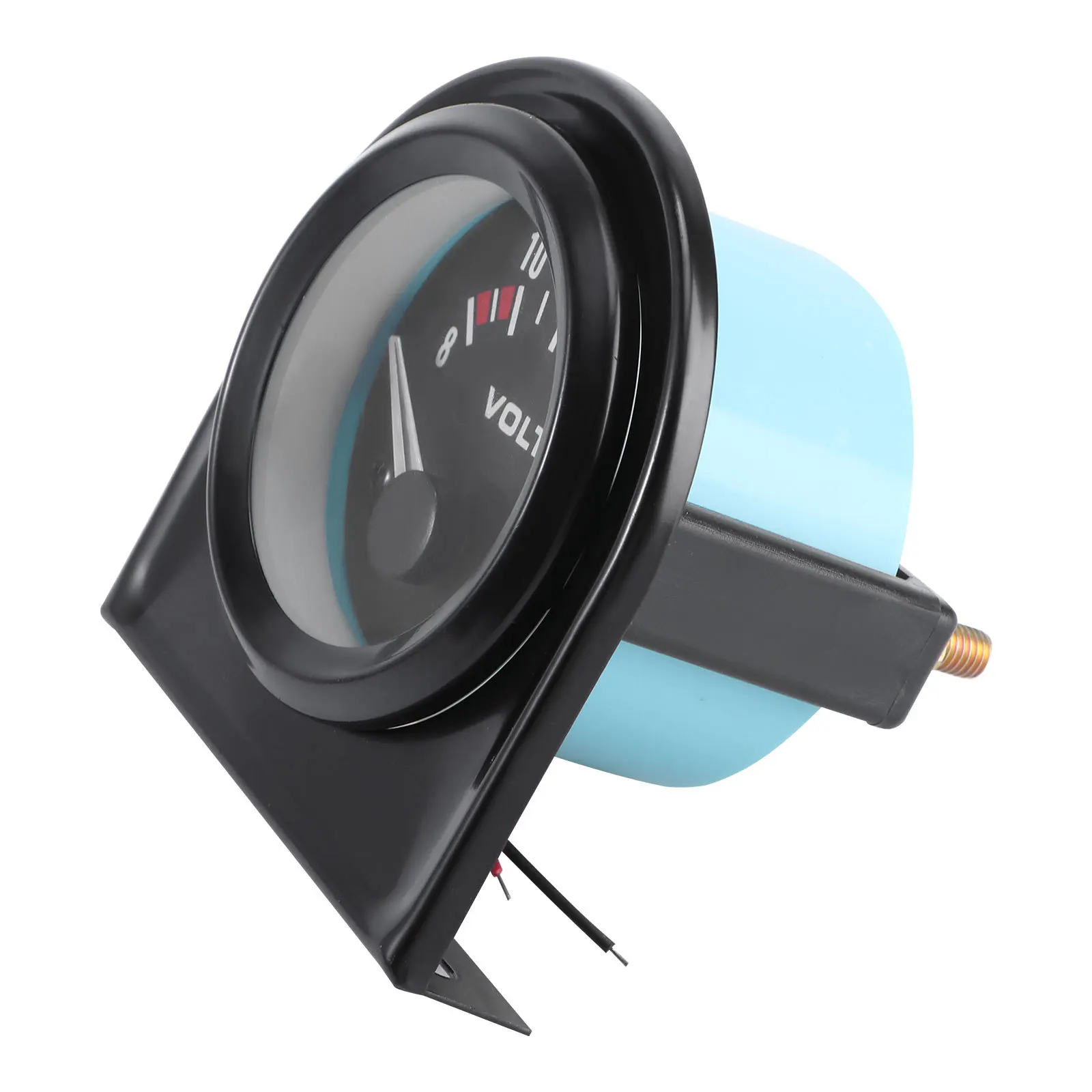 Voltage Meter 52Mm 8~16V Dc Car Volt Gauge Orange Backlight Easy Reading High Sensitivity For Vehicle Electrical System
