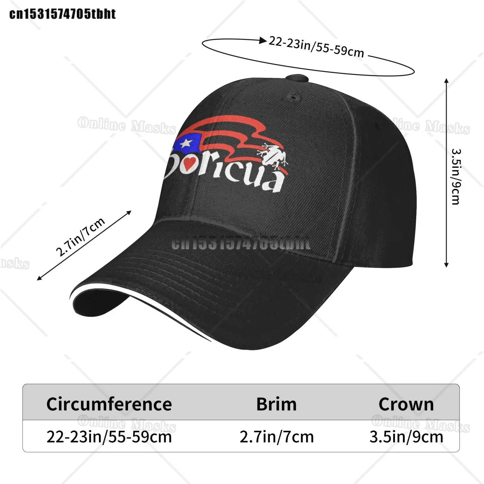 Puerto Rico portoricano Boricua bandiera cappello divertente camionista cappello per gli uomini donne all\'aperto cappello Snapback