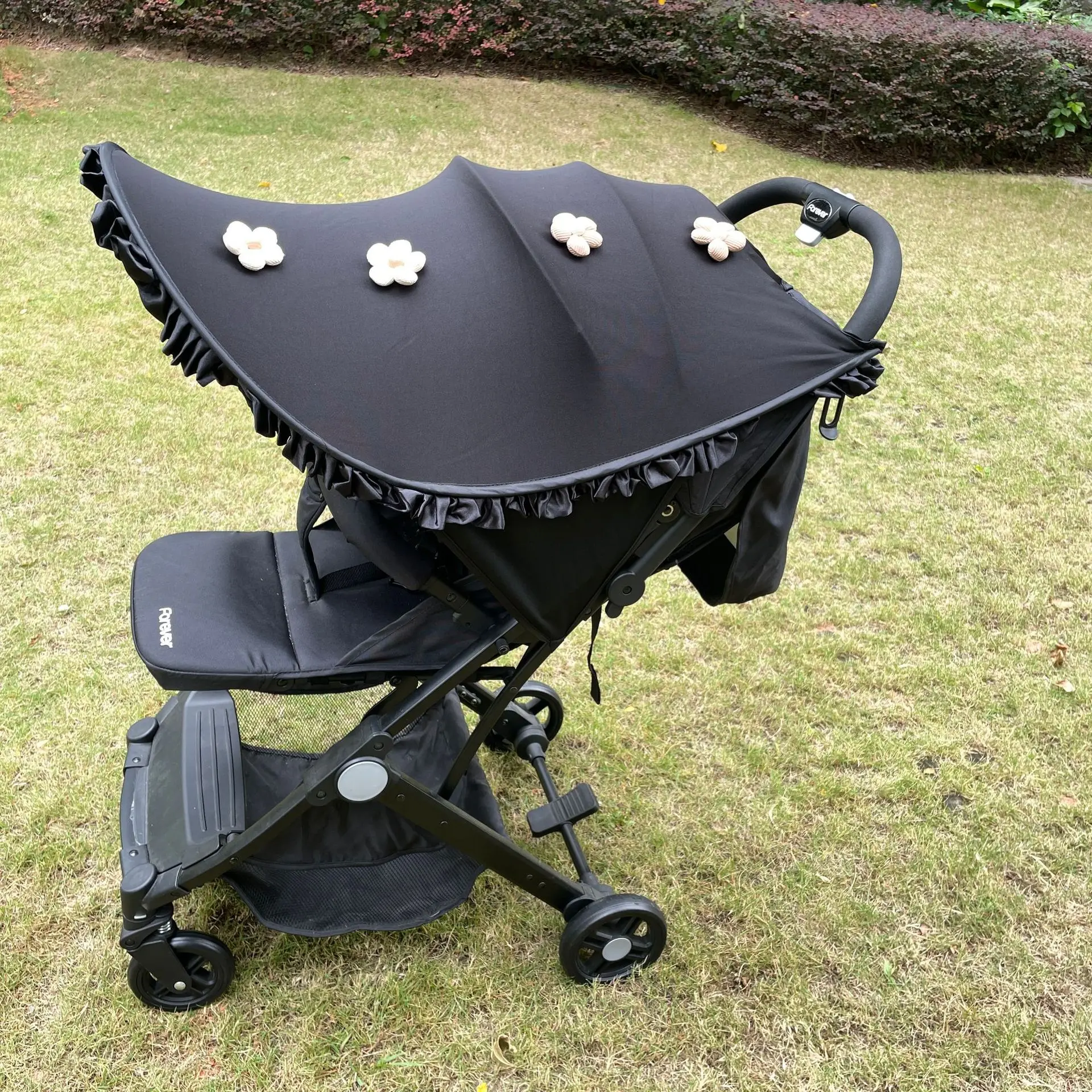 Baby stroller awning UV protection stroller universal full awning baby parasol windproof sun protection removable