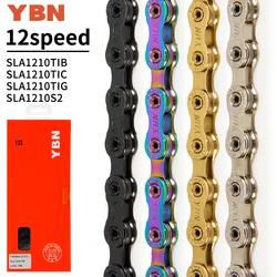 YBN 12speed SLA1210  bicycle chain for road mountain biking, compatible with SRAM SHIMANO Campagnolo 12speed transmission system
