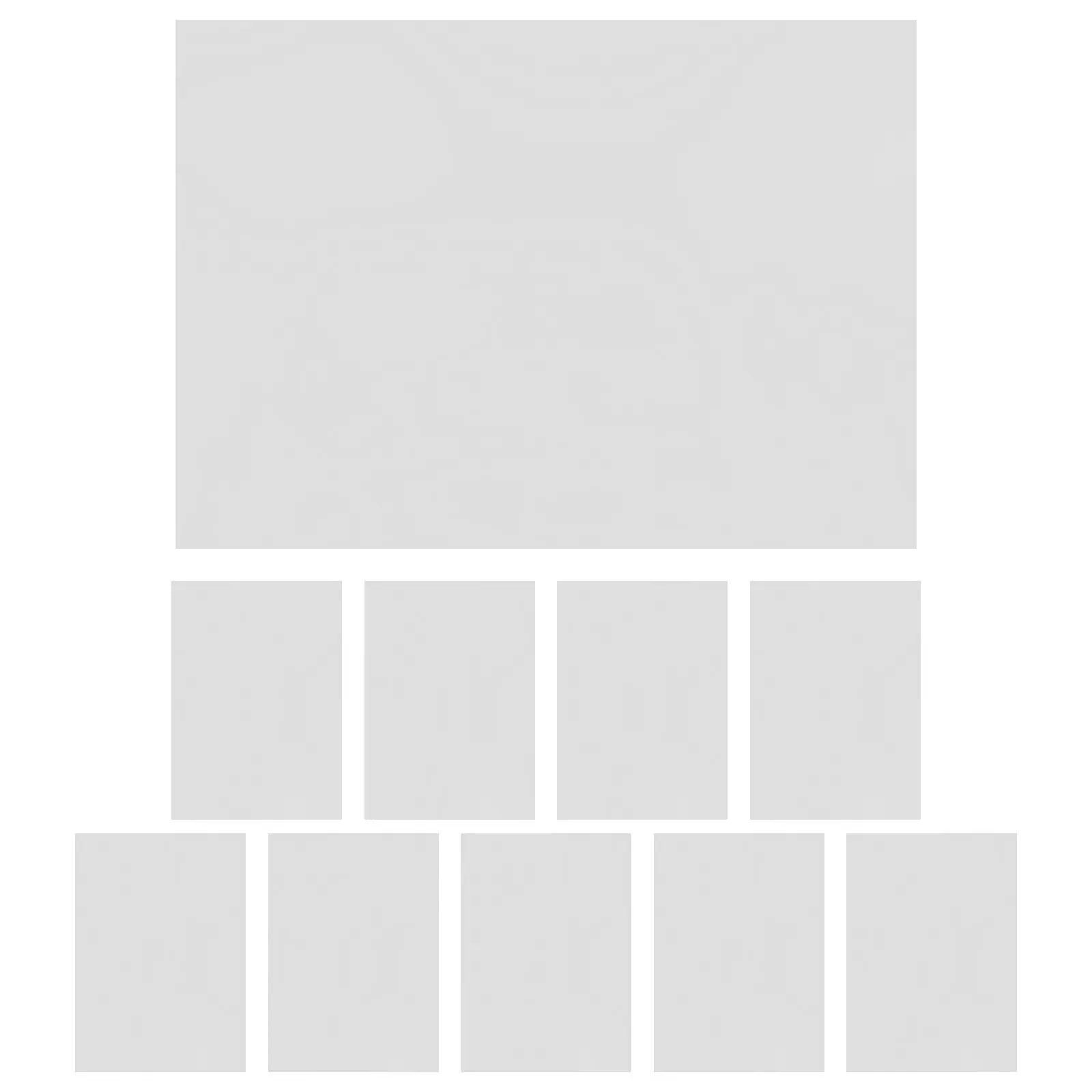 10Pcs Clear Plastic Sheet Transparent Panels 16x12 Craft Supplies for DIY Window Replacement Miniature Building Materials