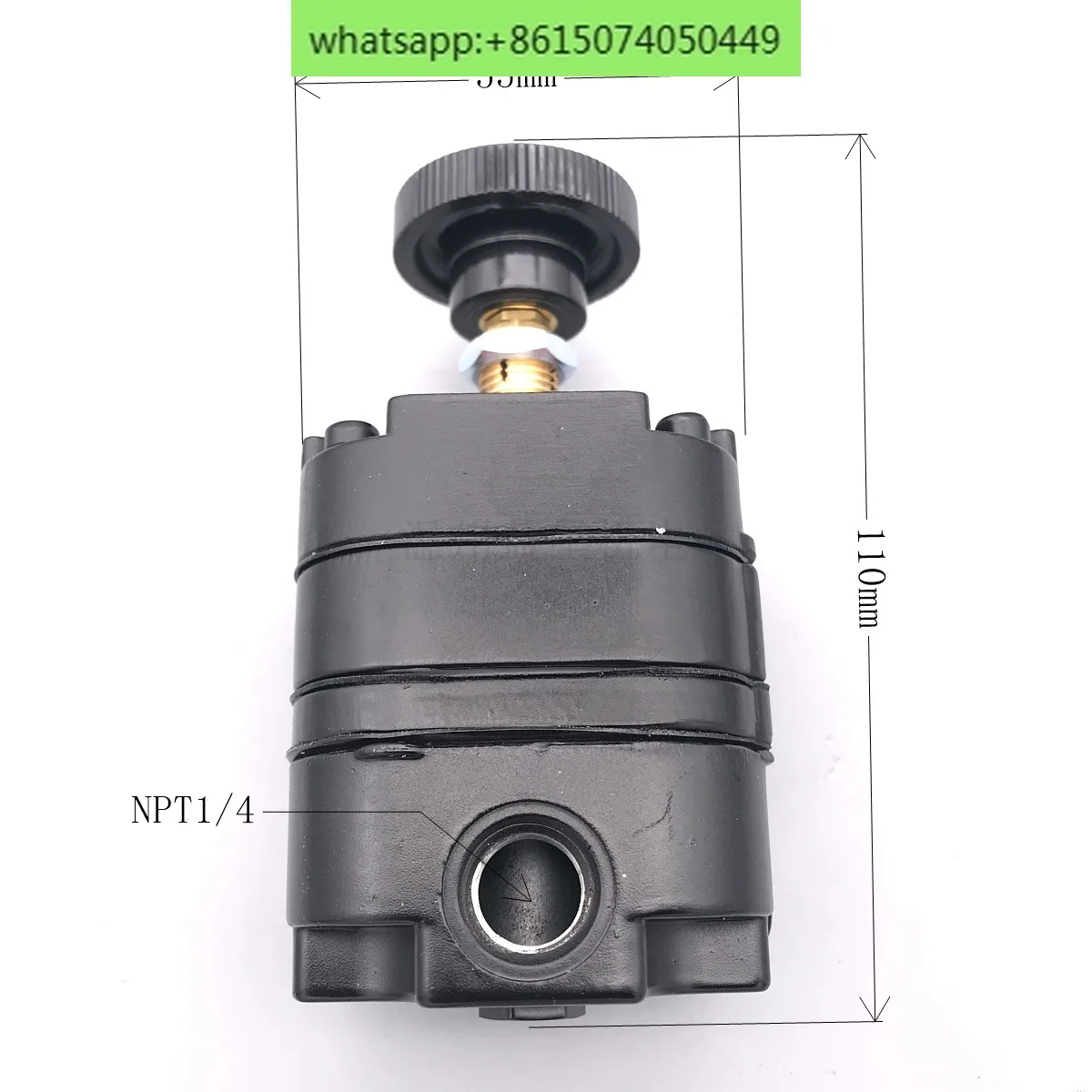 BELLOFRAM TYPE-10 2~ 120PSI Pressure Regulator 962-191-000 Black Precision Pressure Reducing Valve