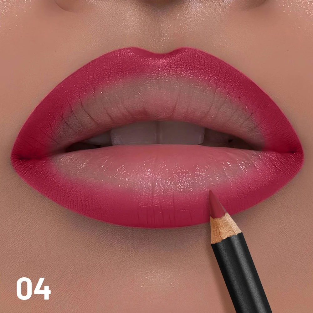 Matita labbra opaca di lusso: applicazione liscia e duratura Tonalità versatili per un contorno perfetto e riempire tutti i tipi di pelle