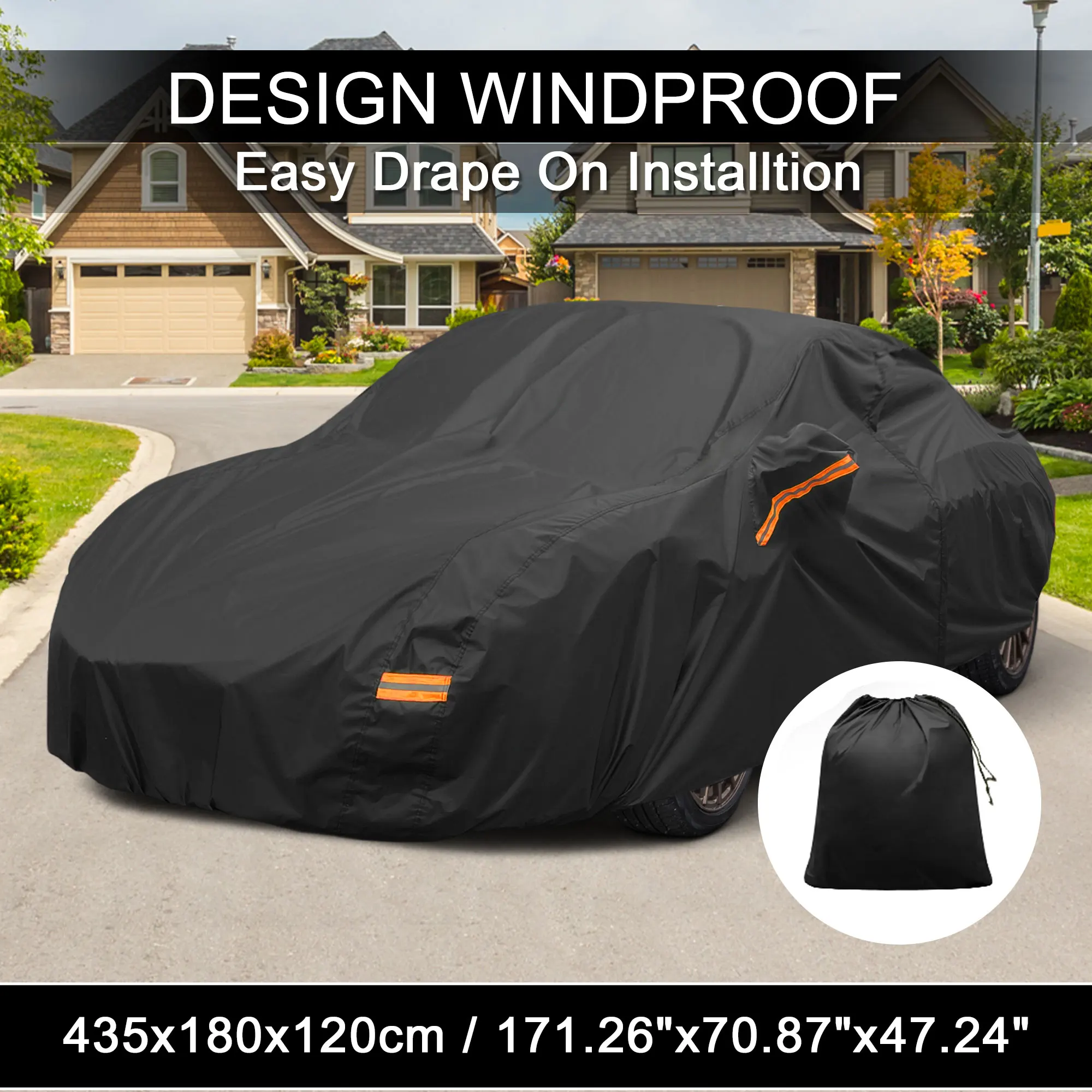 

Motoforti Car Cover W/ Left Side Door Zipper 210D-PU for Toyota GR86