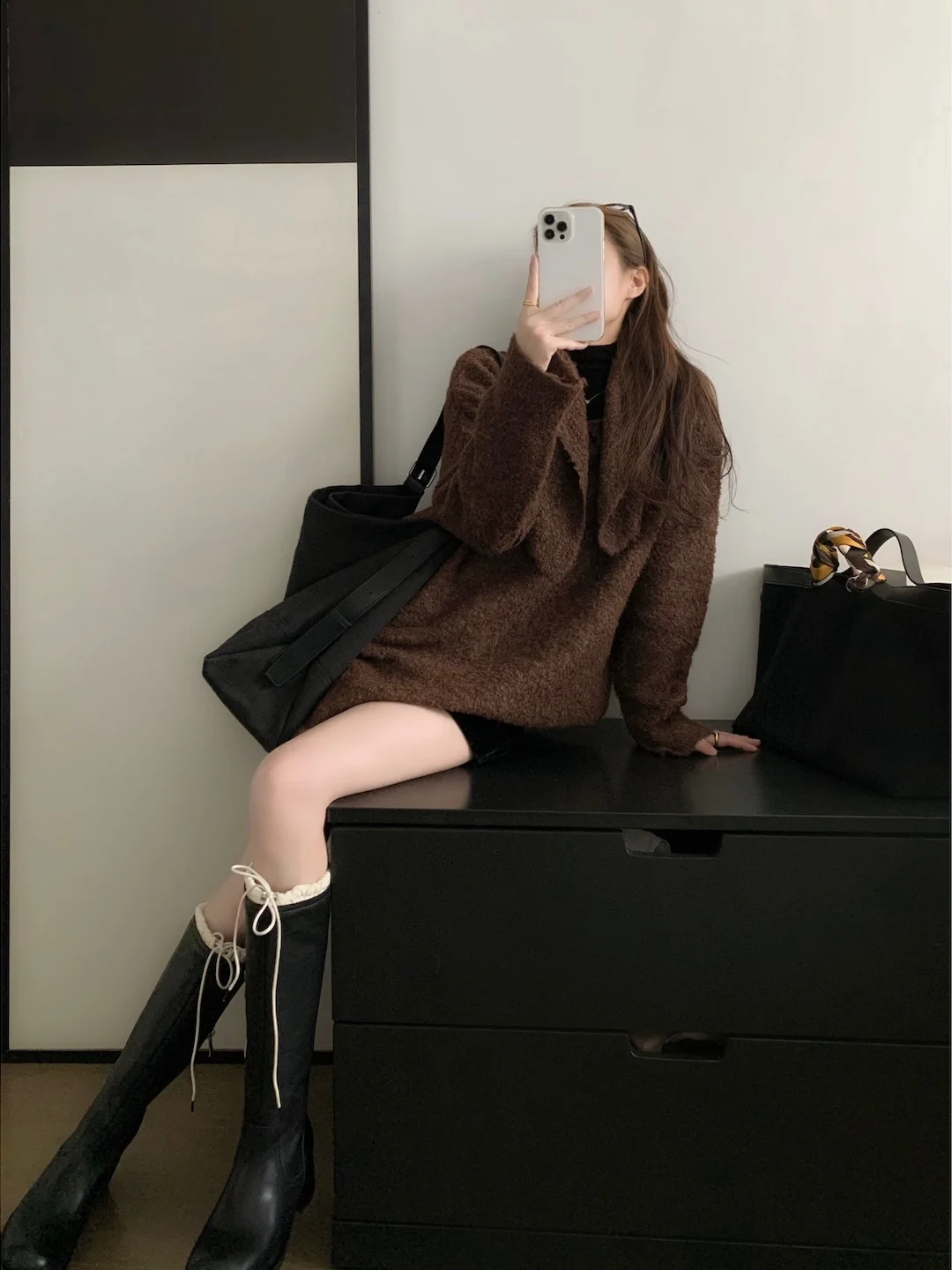 

Женский свитер FlowGaga осенне-зимний, с открытыми плечами, свободного кроя, удлиненный, утепленный, для беременных, повседневный, для работы