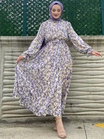 Abaya – robes d'été de luxe pour femmes musulmanes, en mousseline de soie, robes africaines élégantes pour Ramadan (ne contient pas de Hijab) 5