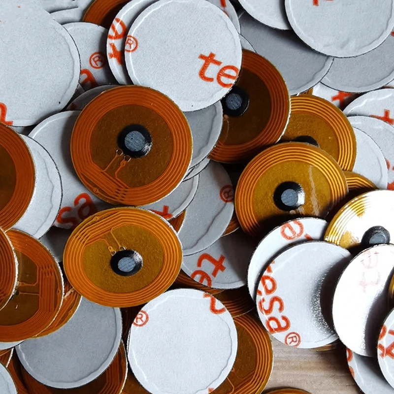 1PC Micro Klein Formaat RFID 13.56mhz NFC Programmeerbare Chip Bluetooth Label/Sticker FPC Tag Diameter 12mm