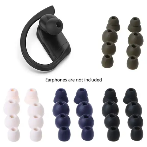 4Pair Silicone Earbuds Ear Tips In-Ear Earphone Soft Cover Cap Replacement for Powerbeats Pro Headphones Headset