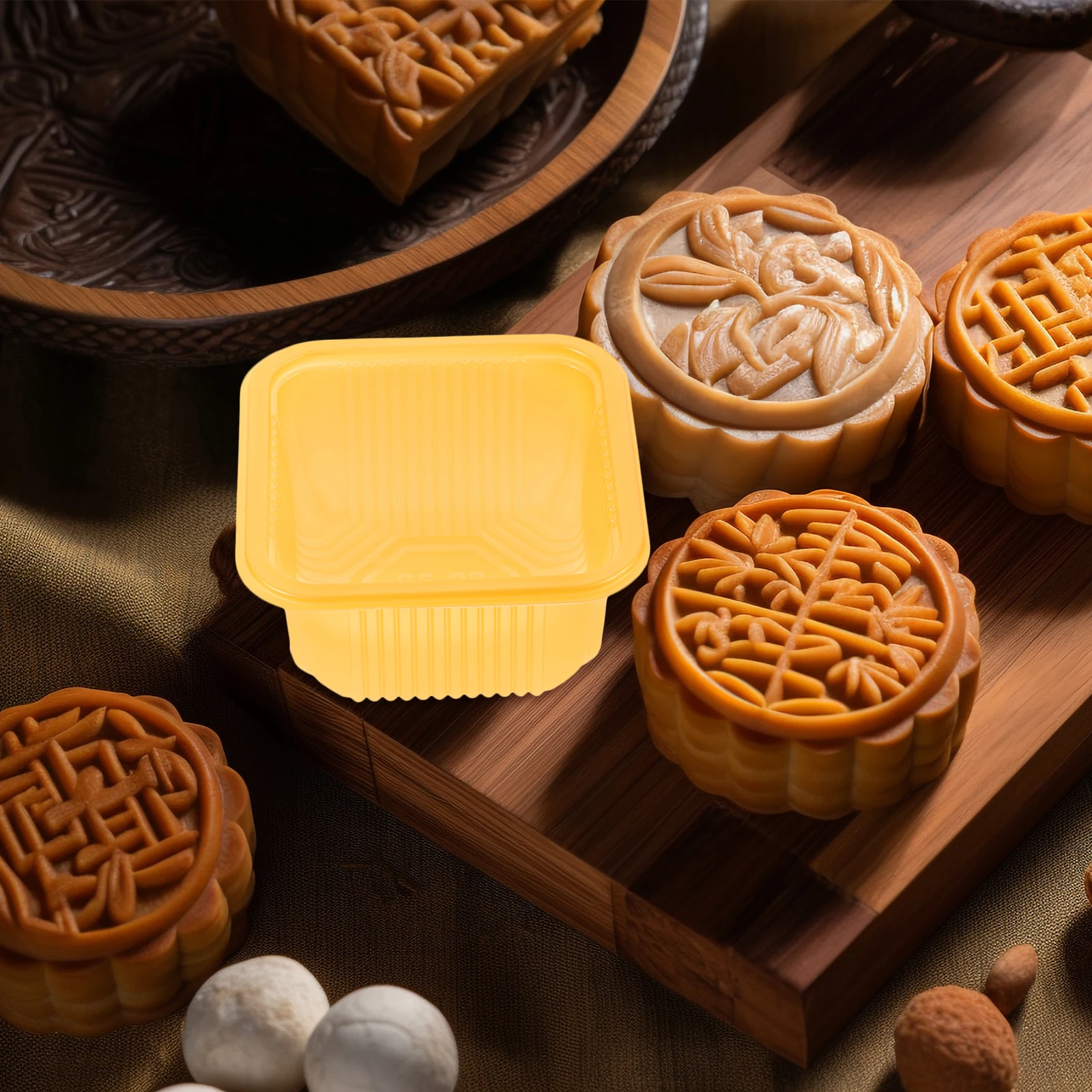 

1 set Moon Cake Bag 9x11.5 Dragon Design Plastic Cake Boxes Square Bottom Stable Egg Yolk Puff Bag Small Dessert Pouch Baked